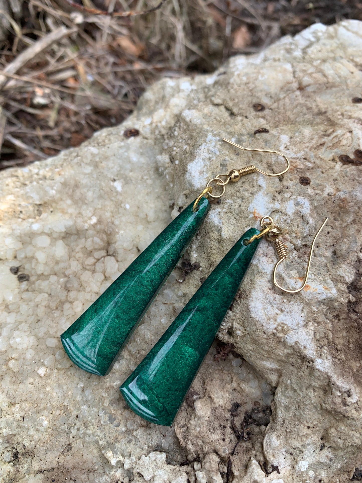 Pounamu Inspired Resin Earring